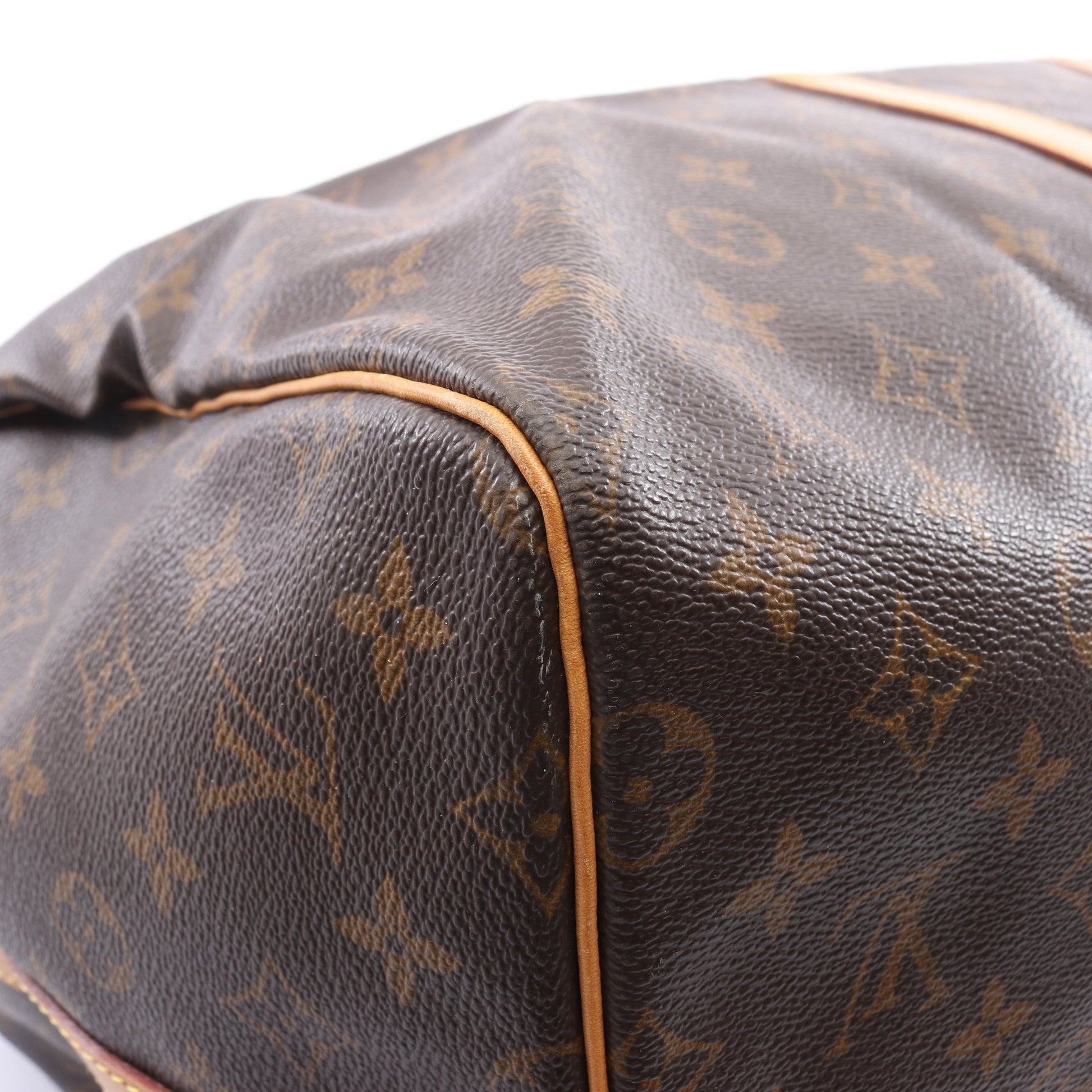 キーポル バンドリエール55 モノグラム 2WAY ボストンバッグ PVC レザー ブラウン ルイヴィトン バッグ LOUIS VUITTON