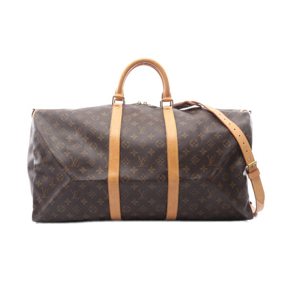 キーポル バンドリエール55 モノグラム 2WAY ボストンバッグ PVC レザー ブラウン ルイヴィトン バッグ LOUIS VUITTON