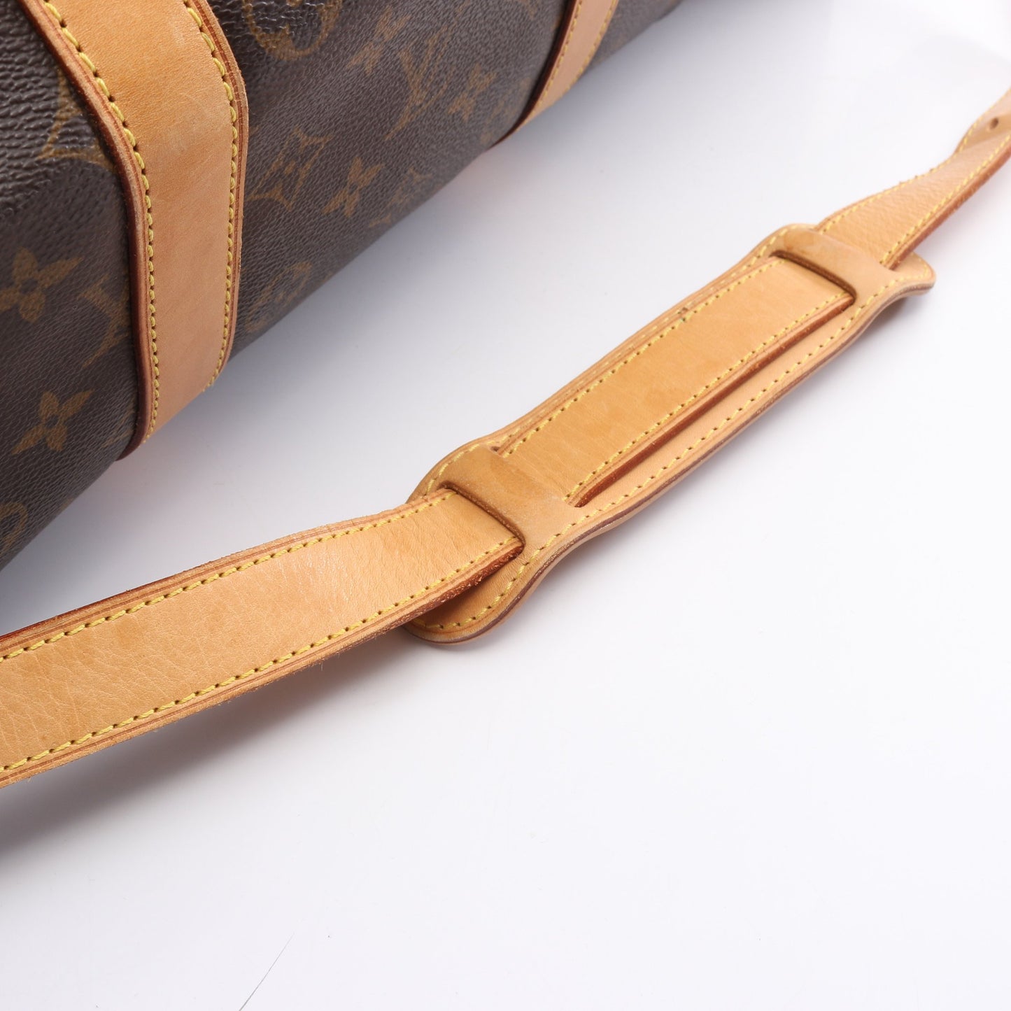 キーポル バンドリエール55 モノグラム 2WAY ボストンバッグ PVC レザー ブラウン ルイヴィトン バッグ LOUIS VUITTON