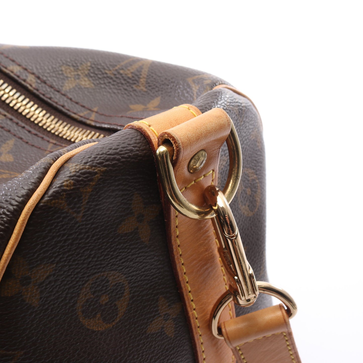 キーポル バンドリエール55 モノグラム 2WAY ボストンバッグ PVC レザー ブラウン ルイヴィトン バッグ LOUIS VUITTON