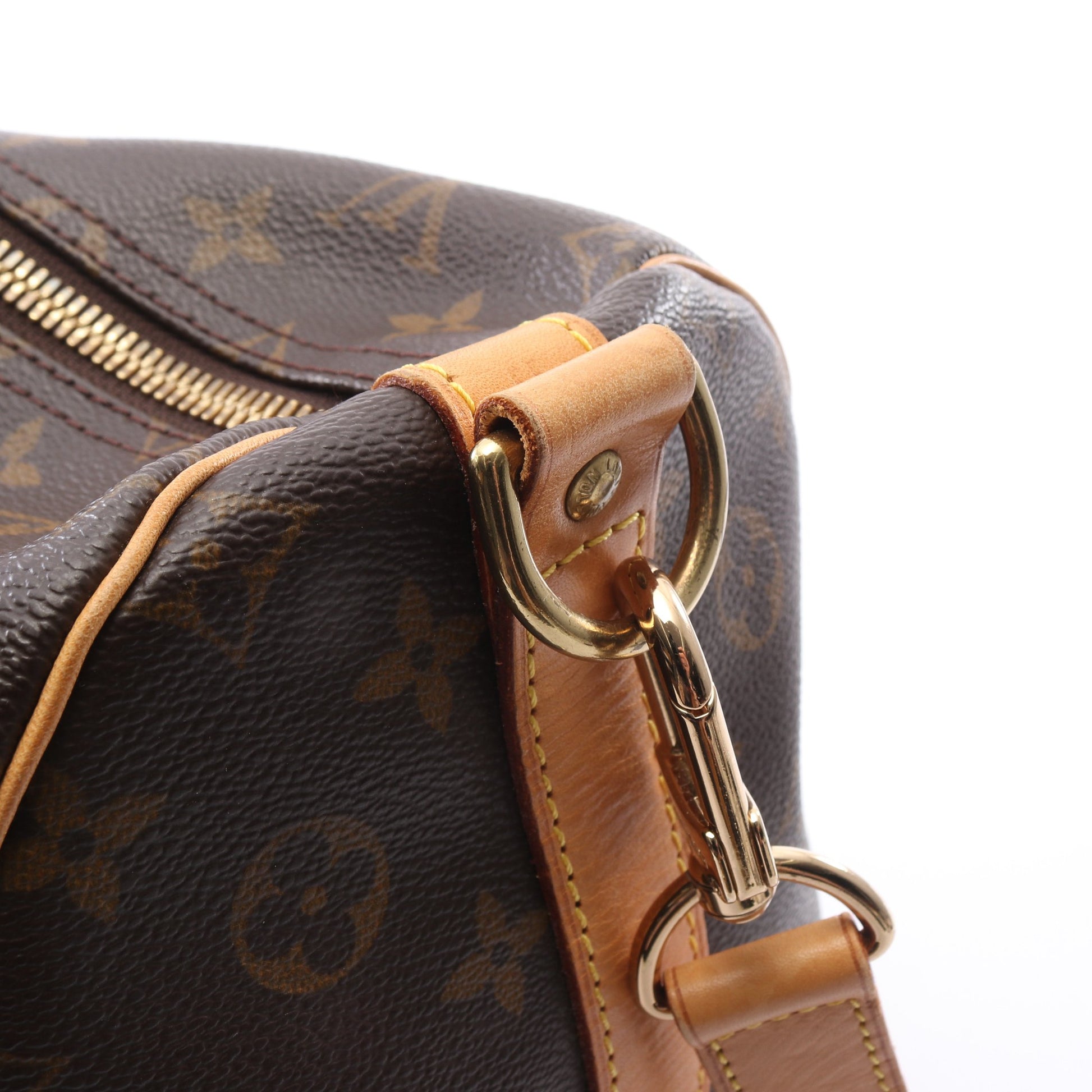 キーポル バンドリエール55 モノグラム 2WAY ボストンバッグ PVC レザー ブラウン ルイヴィトン バッグ LOUIS VUITTON