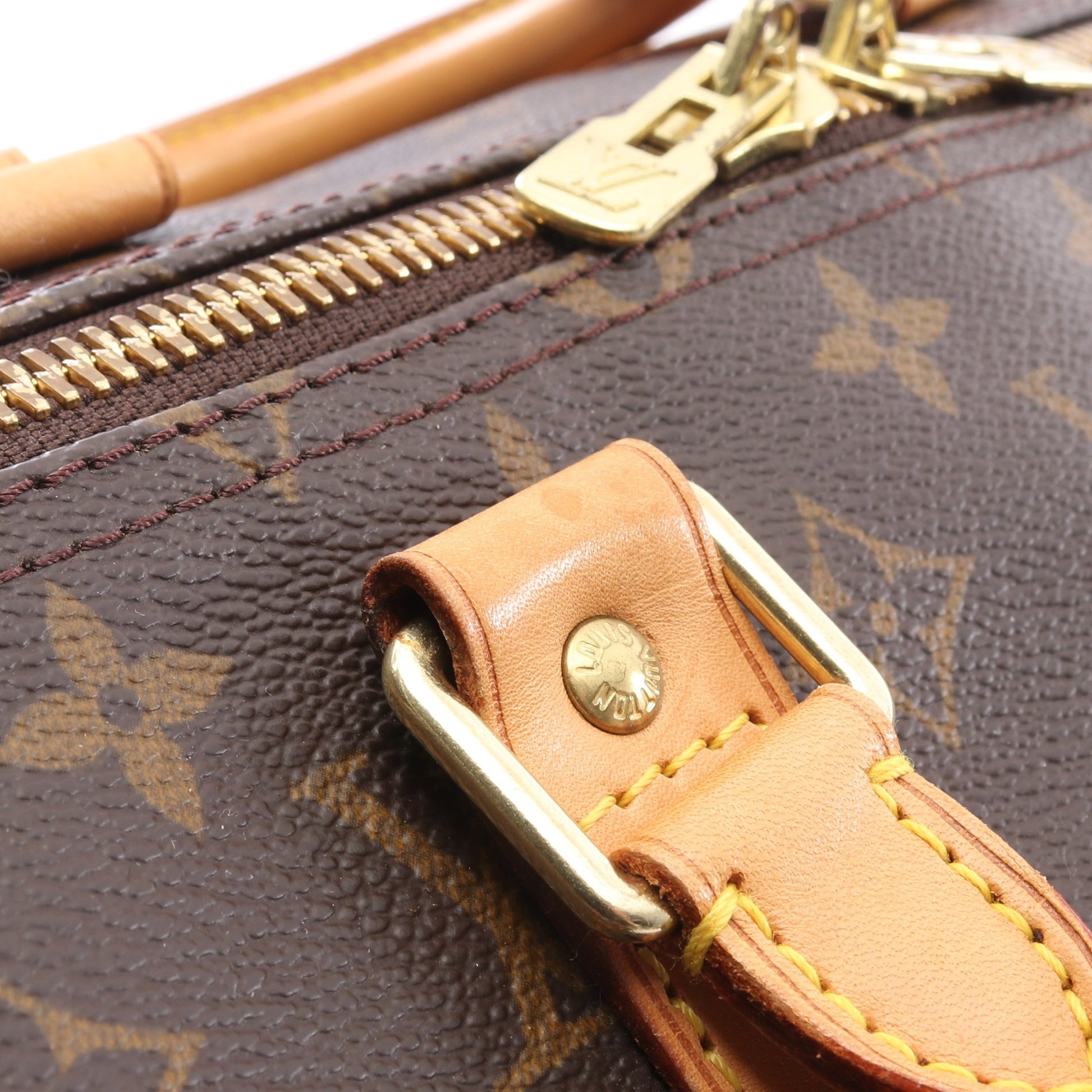 キーポル バンドリエール55 モノグラム 2WAY ボストンバッグ PVC レザー ブラウン ルイヴィトン バッグ LOUIS VUITTON