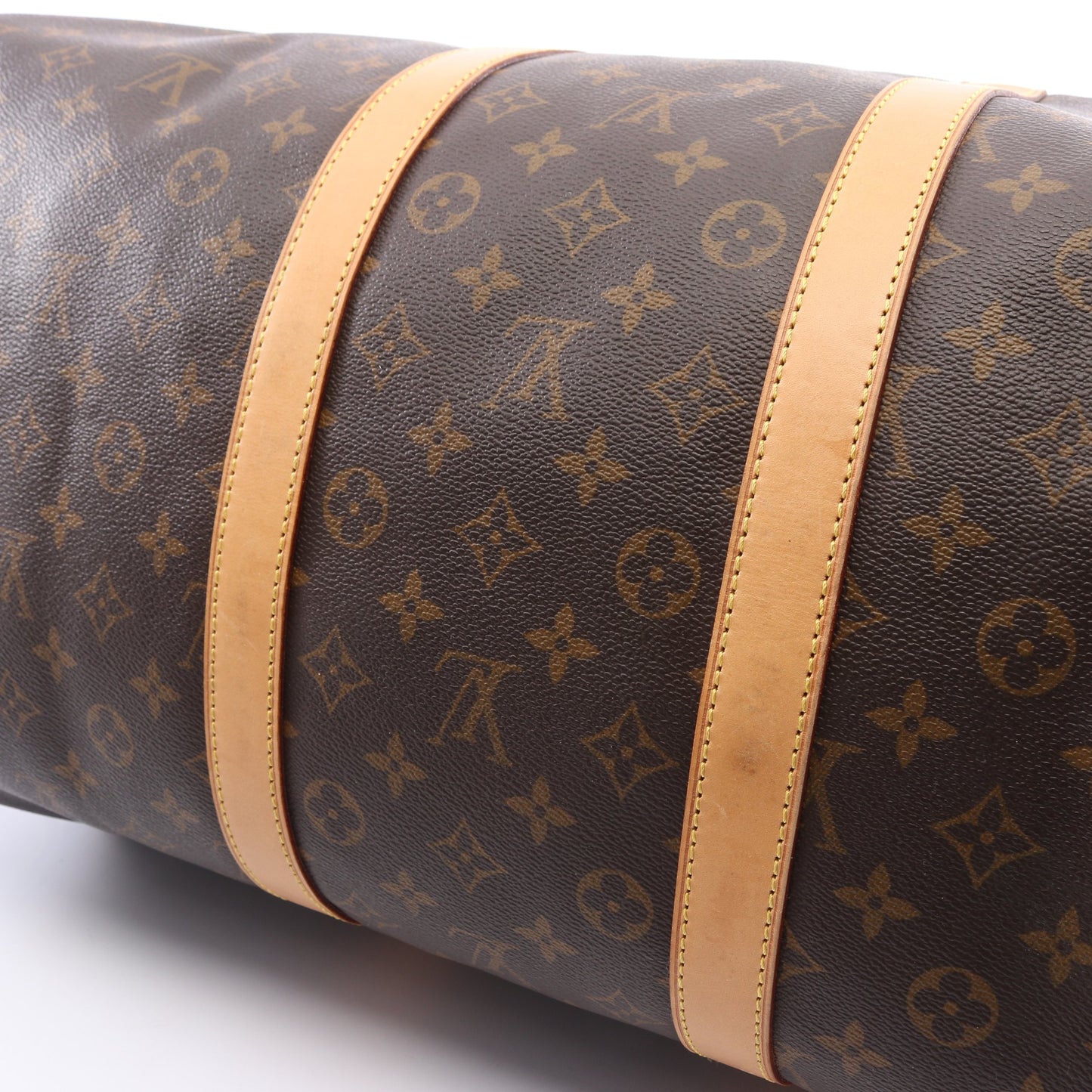 キーポル バンドリエール55 モノグラム 2WAY ボストンバッグ PVC レザー ブラウン ルイヴィトン バッグ LOUIS VUITTON