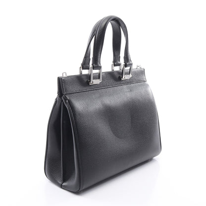 ズゥミ スモール 2WAYトップハンドルバッグ ハンドバッグ レザー ブラック グッチ バッグ GUCCI