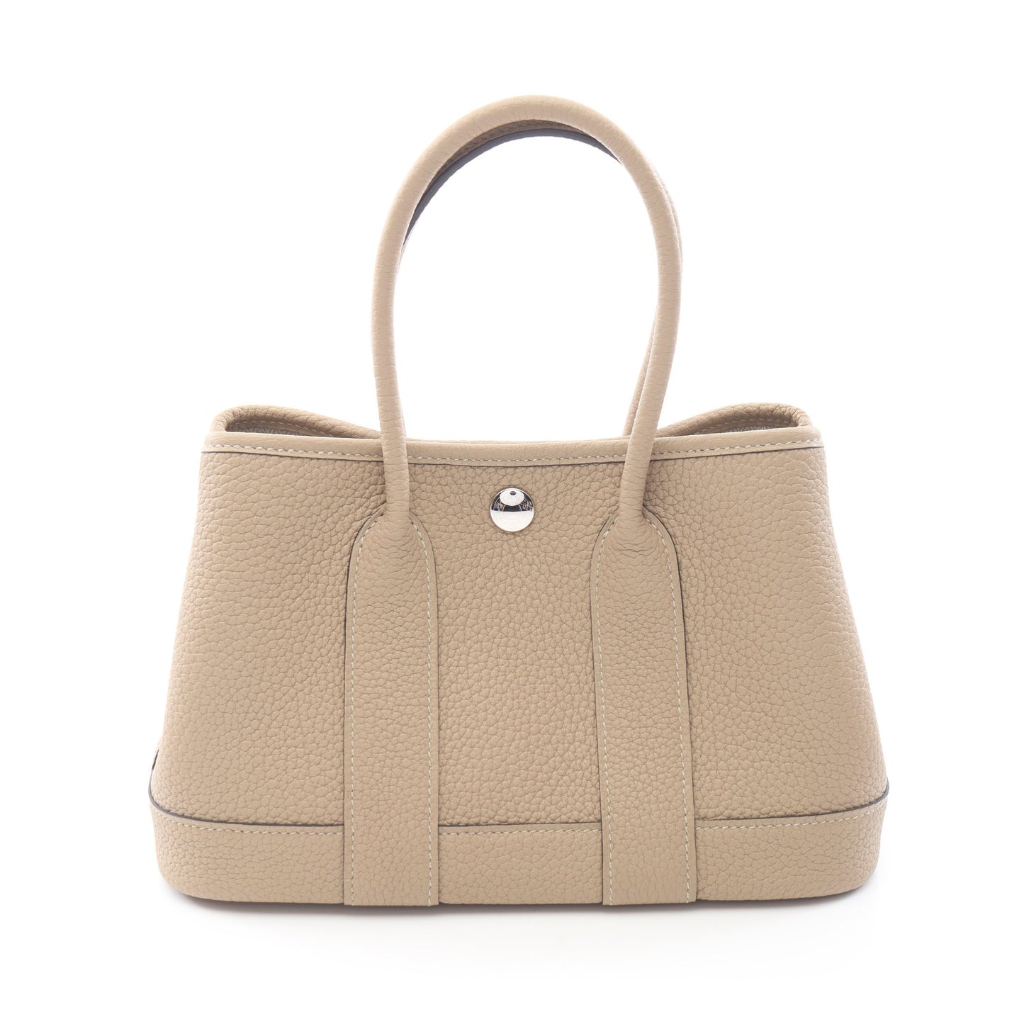 ネオガーデン23 トレンチ ハンドバッグ ネゴンダ ベージュ シルバー金具 K刻印 エルメス バッグ HERMES