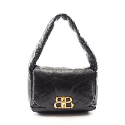 モナコ スリングバッグ ワンショルダーバッグ レザー ブラック バレンシアガ バッグ BALENCIAGA