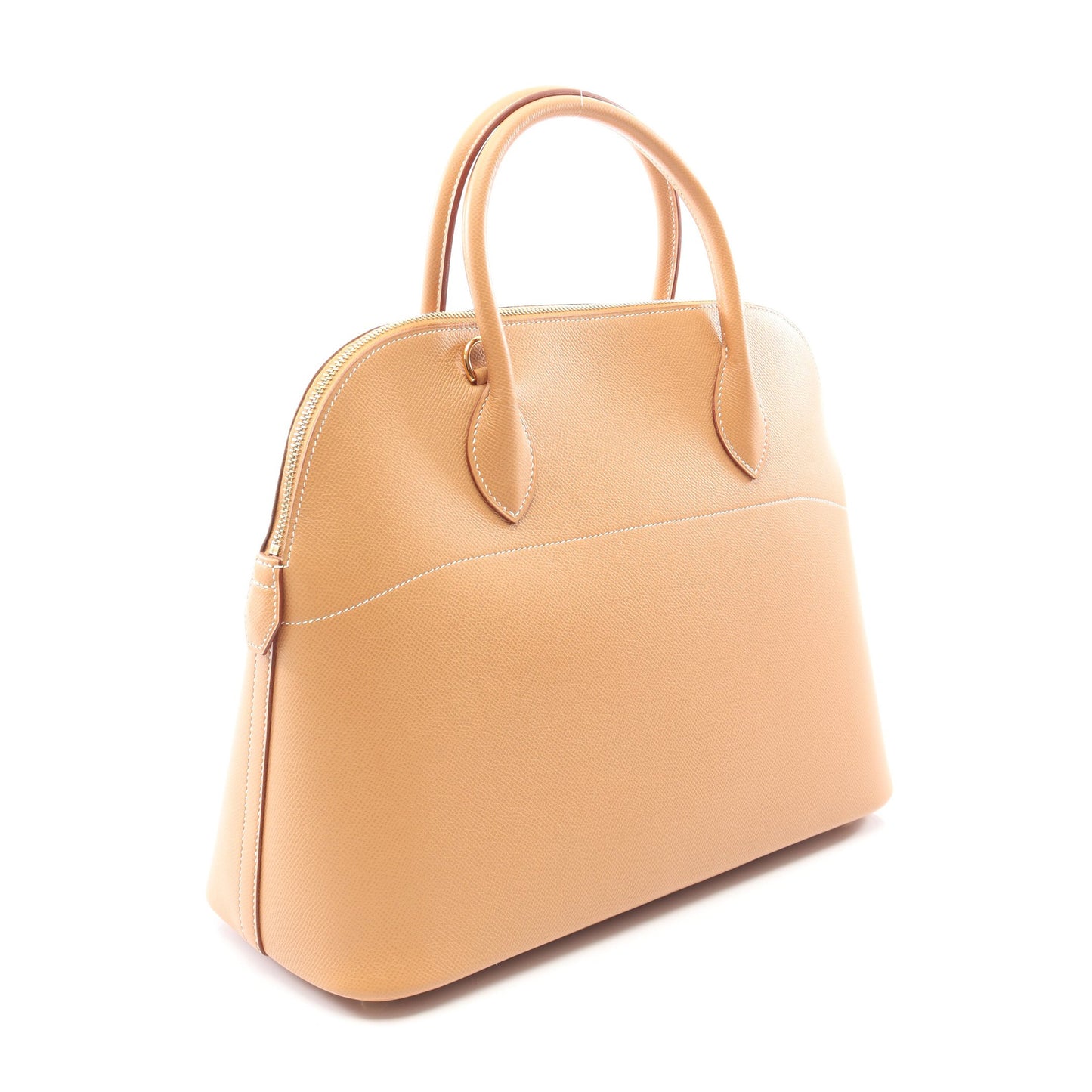ボリード35 ナチュラル 2WAY ハンドバッグ クシュベル ベージュ ゴールド金具 □B刻印 エルメス バッグ HERMES