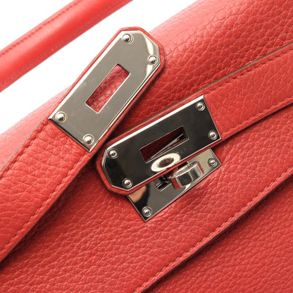ショルダーケリー ワンショルダーバッグ トリヨンクレマンス ピンクレッド シルバー金具 □M刻印 エルメス バッグ HERMES