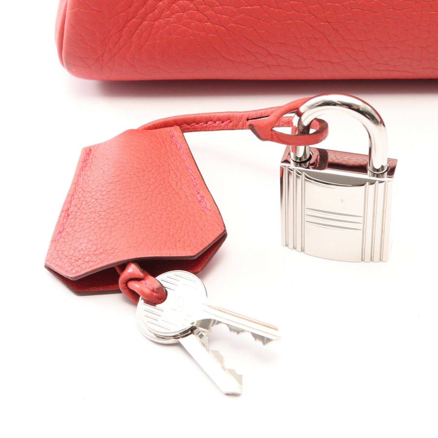 ショルダーケリー ワンショルダーバッグ トリヨンクレマンス ピンクレッド シルバー金具 □M刻印 エルメス バッグ HERMES