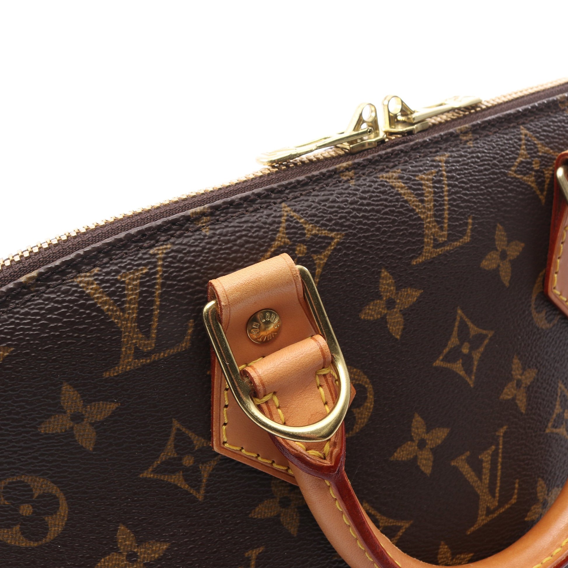 アルマPM モノグラム ハンドバッグ PVC レザー ブラウン ルイヴィトン バッグ LOUIS VUITTON