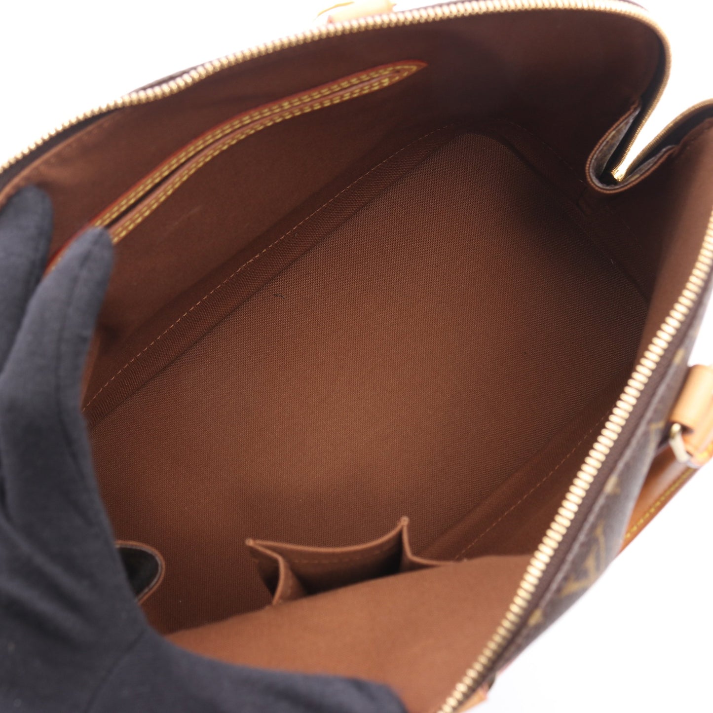 アルマPM モノグラム ハンドバッグ PVC レザー ブラウン ルイヴィトン バッグ LOUIS VUITTON