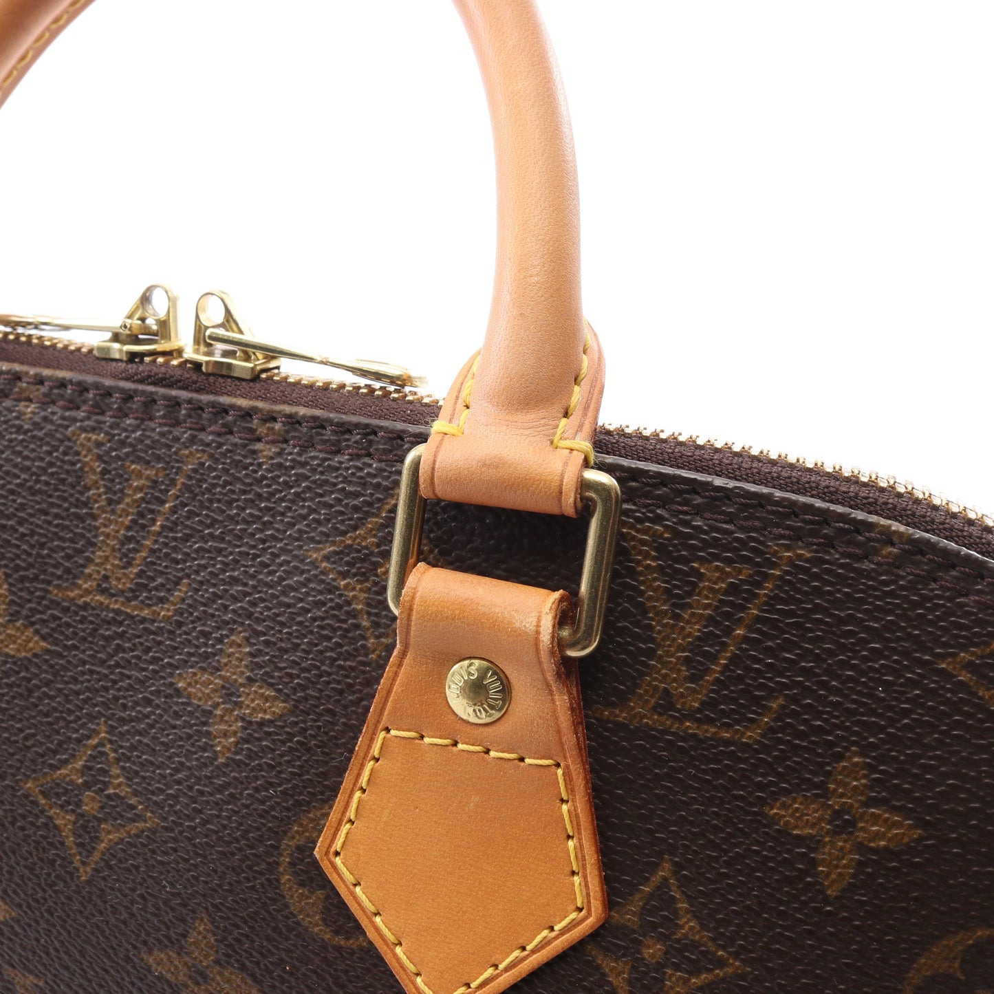 アルマPM モノグラム ハンドバッグ PVC レザー ブラウン ルイヴィトン バッグ LOUIS VUITTON
