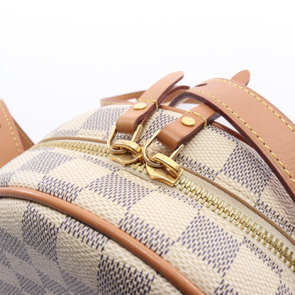 ボワット シャポー スープルPM ダミエアズール ショルダーバッグ PVC レザー ホワイト ルイヴィトン バッグ LOUIS VUITTON