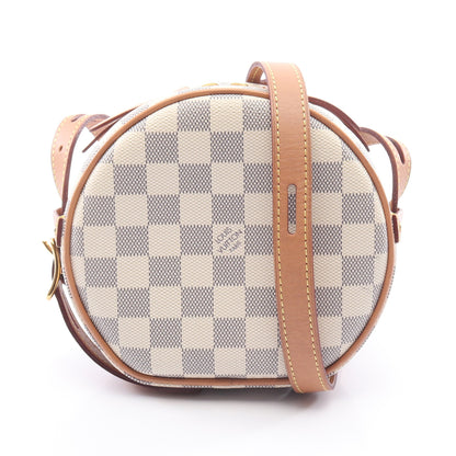 ボワット シャポー スープルPM ダミエアズール ショルダーバッグ PVC レザー ホワイト ルイヴィトン バッグ LOUIS VUITTON