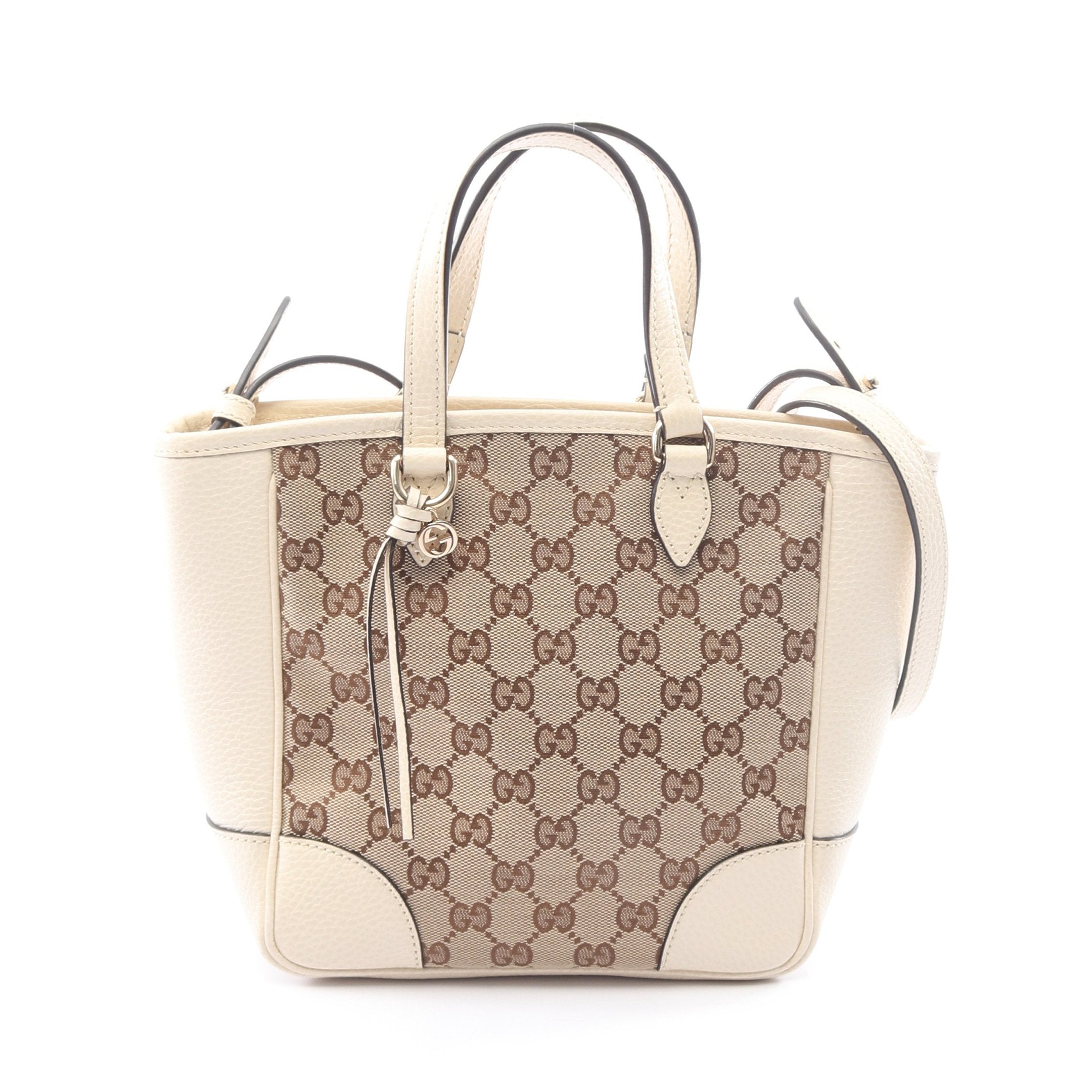 GUCCI グッチ GGキャンバス ハンドバッグ トートバッグ ブラウン