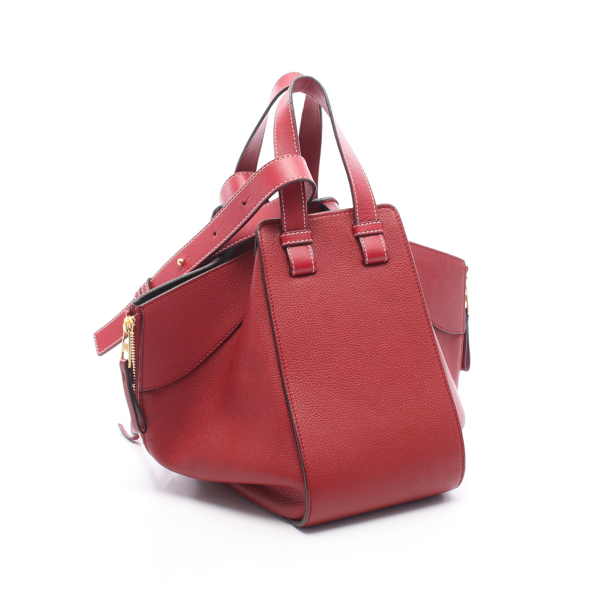 HAMMOCK SMALL ハンモック スモール 2WAY ハンドバッグ レザー レッド ロエベ バッグ LOEWE