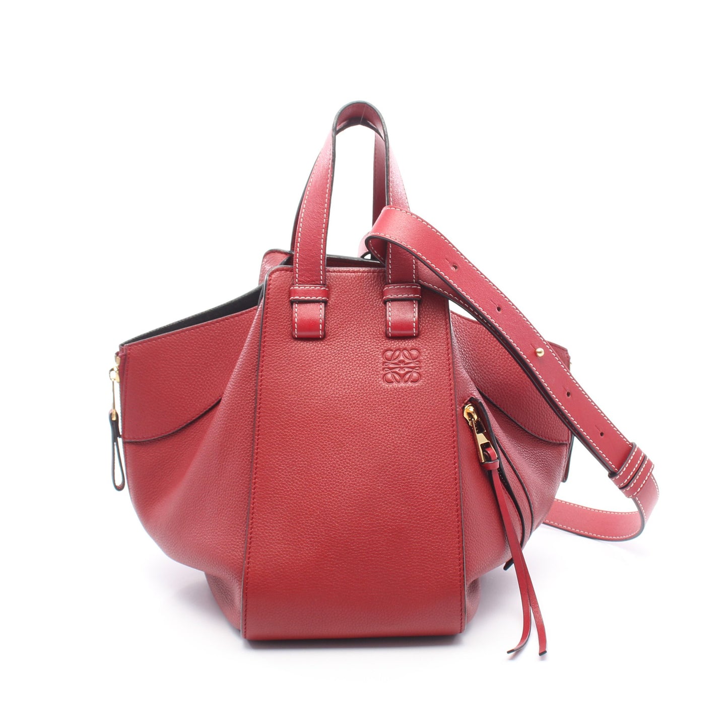HAMMOCK SMALL ハンモック スモール 2WAY ハンドバッグ レザー レッド ロエベ バッグ LOEWE