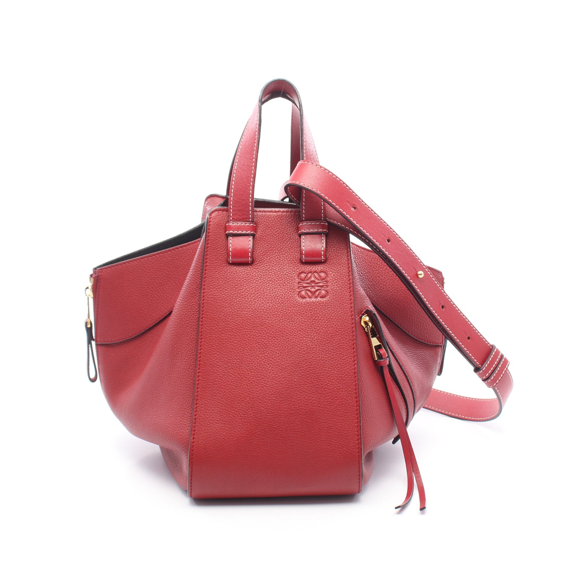 HAMMOCK SMALL ハンモック スモール 2WAY ハンドバッグ レザー レッド ロエベ バッグ LOEWE