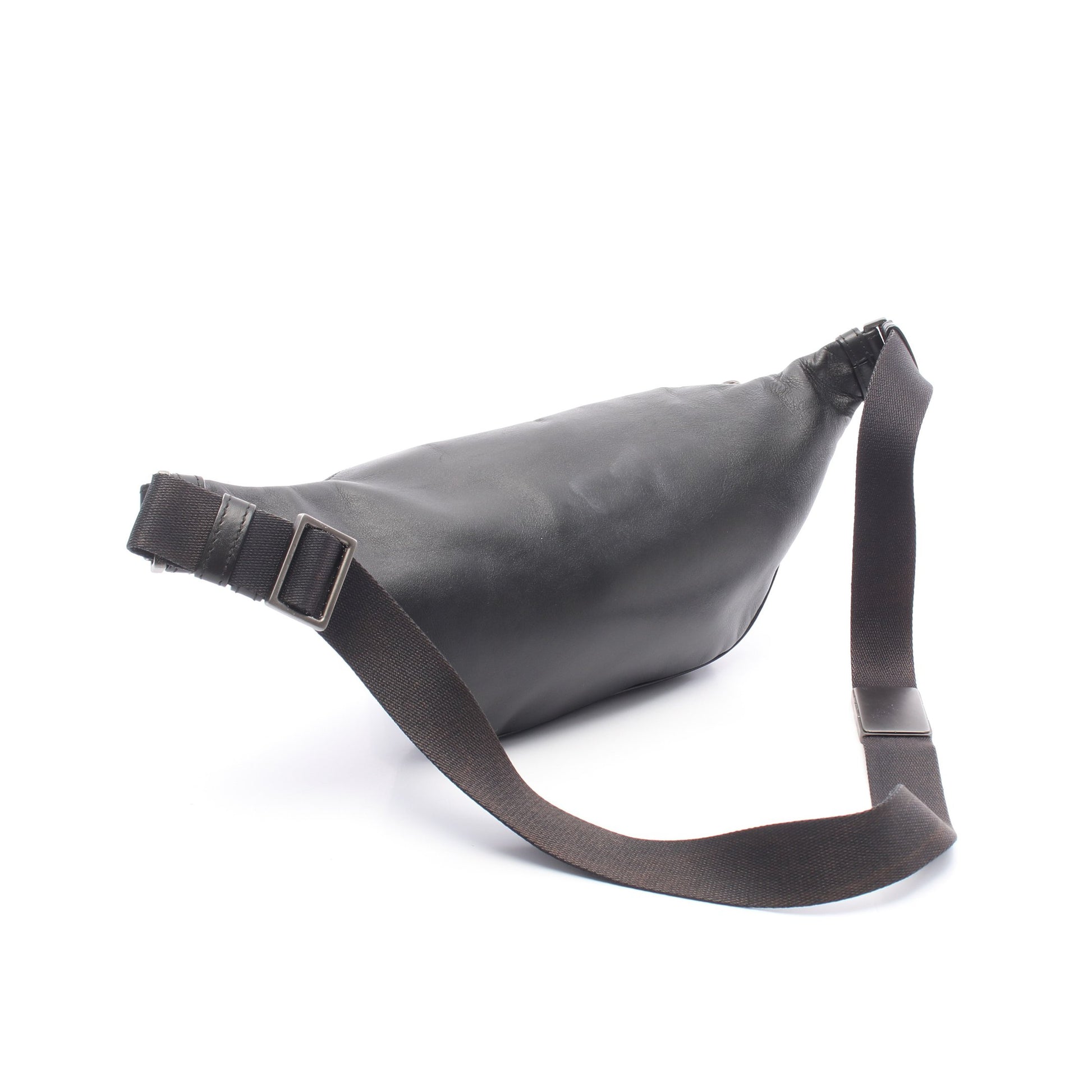 イントレチャート ボディバッグ レザー ブラック ボッテガヴェネタ バッグ BOTTEGA VENETA
