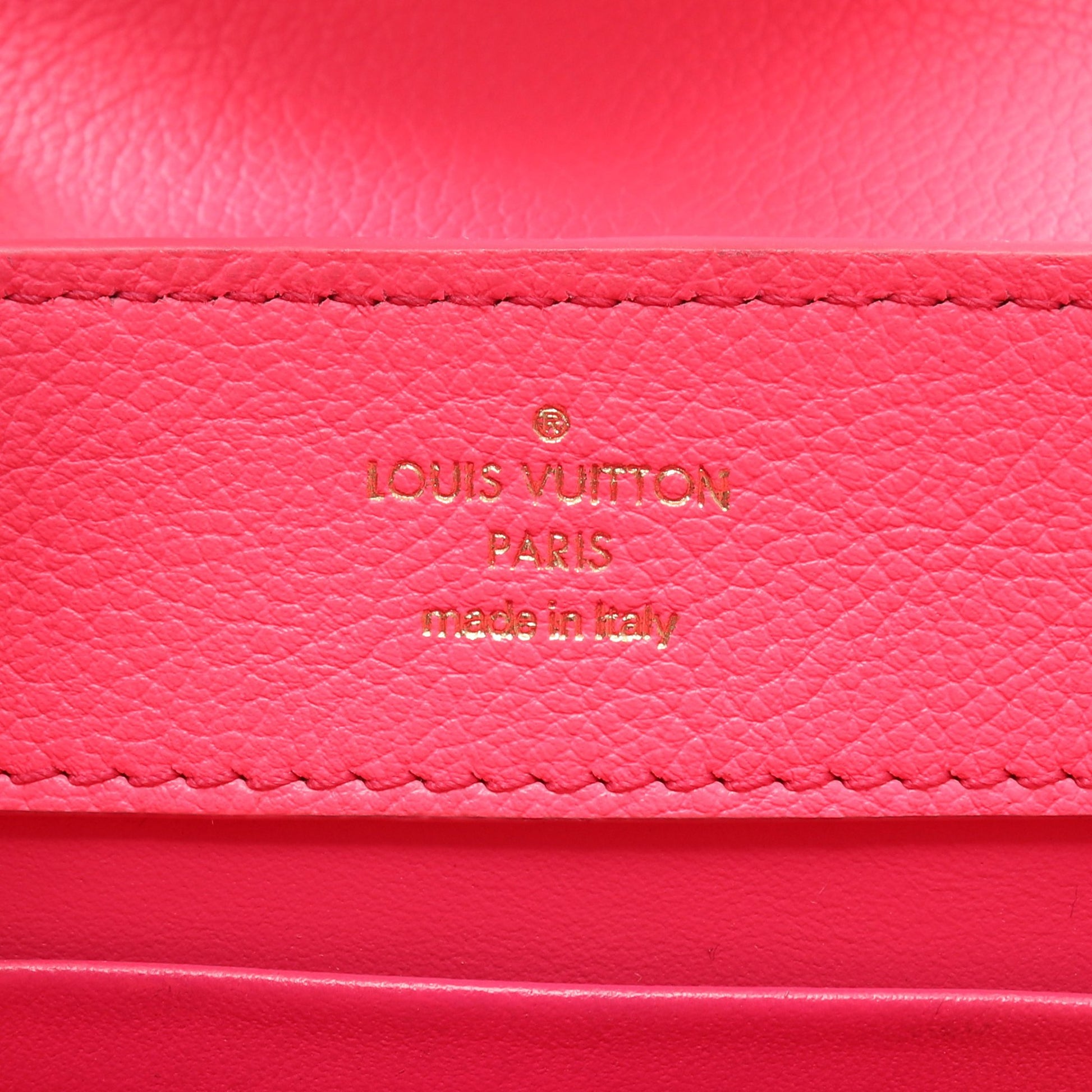 カプシーヌ MINI ネオンピンク 2WAY ハンドバッグ レザー ピンク ルイヴィトン バッグ LOUIS VUITTON