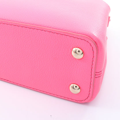 カプシーヌ MINI ネオンピンク 2WAY ハンドバッグ レザー ピンク ルイヴィトン バッグ LOUIS VUITTON