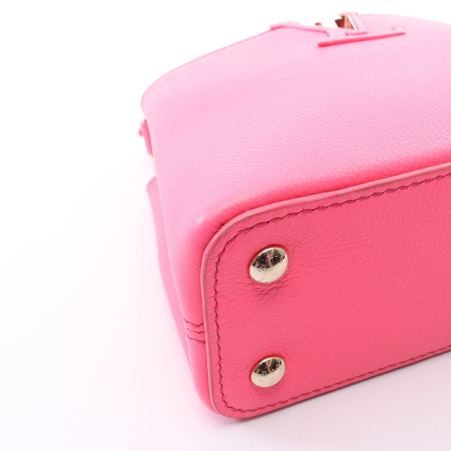 カプシーヌ MINI ネオンピンク 2WAY ハンドバッグ レザー ピンク ルイヴィトン バッグ LOUIS VUITTON