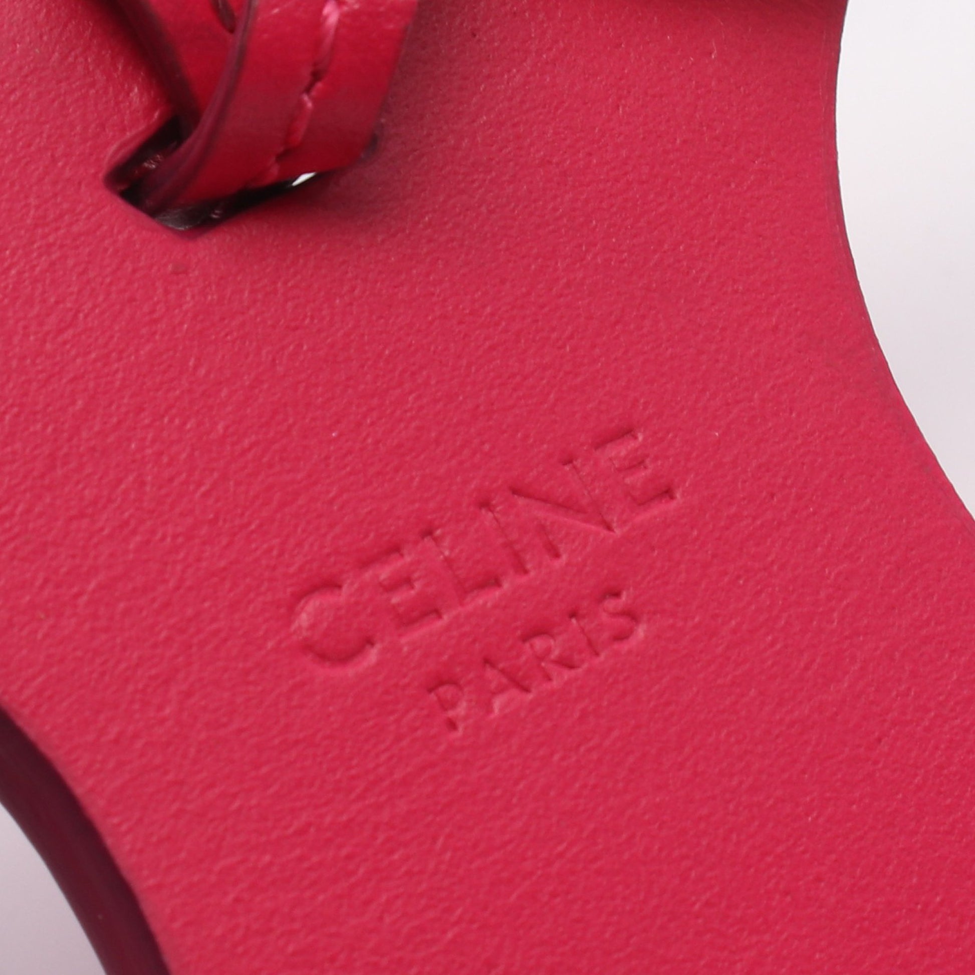 トリオンフ キーリング バッグチャーム レザー ピンクパープル セリーヌ 財布・小物 CELINE
