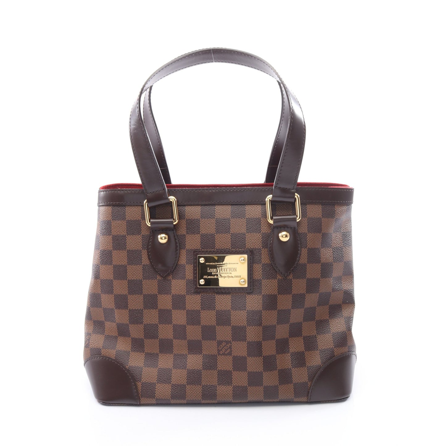 ハムステッドPM ダミエエベヌ ハンドバッグ トートバッグ PVC レザー ブラウン ルイヴィトン バッグ LOUIS VUITTON
