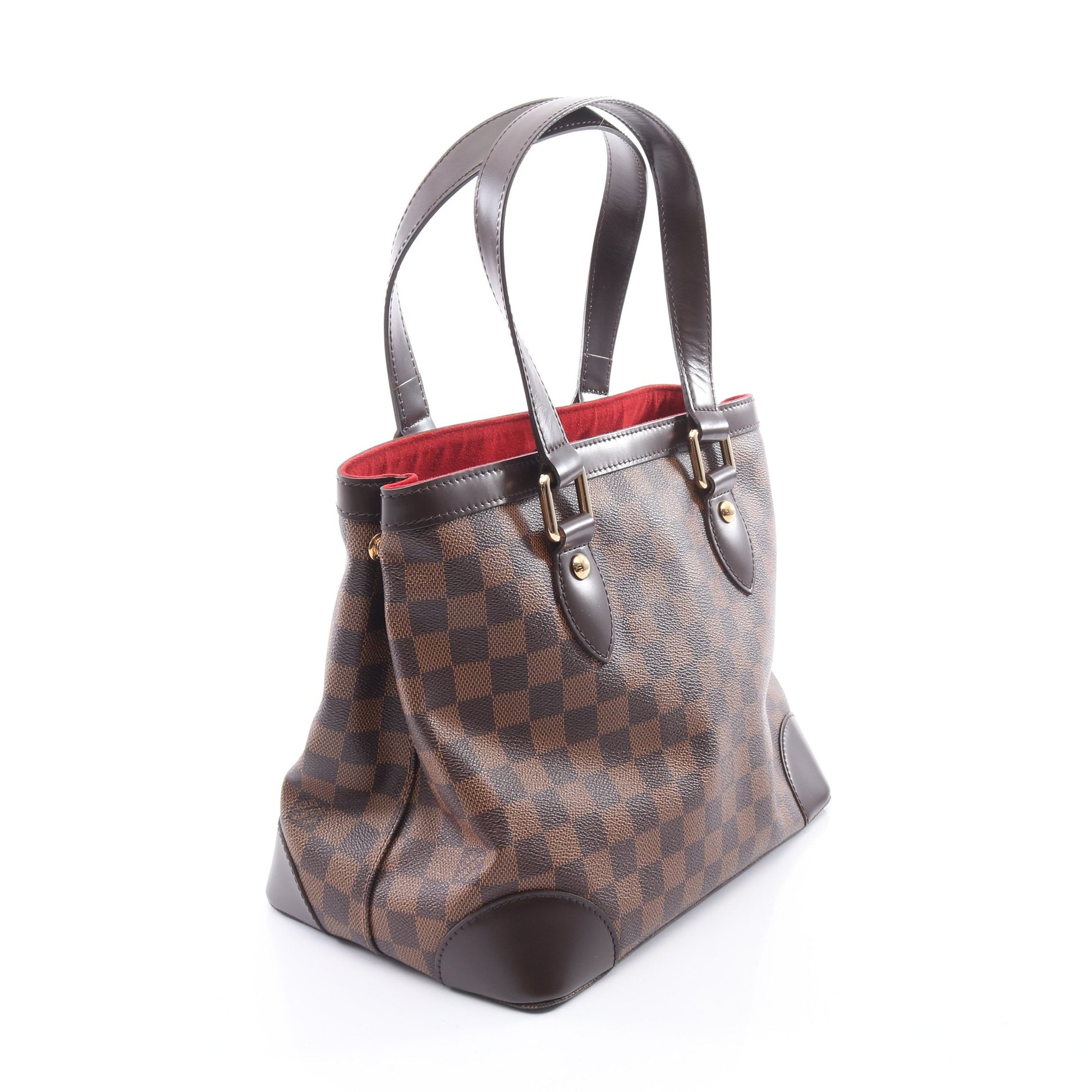 ハムステッドPM ダミエエベヌ ハンドバッグ トートバッグ PVC レザー ブラウン ルイヴィトン バッグ LOUIS VUITTON