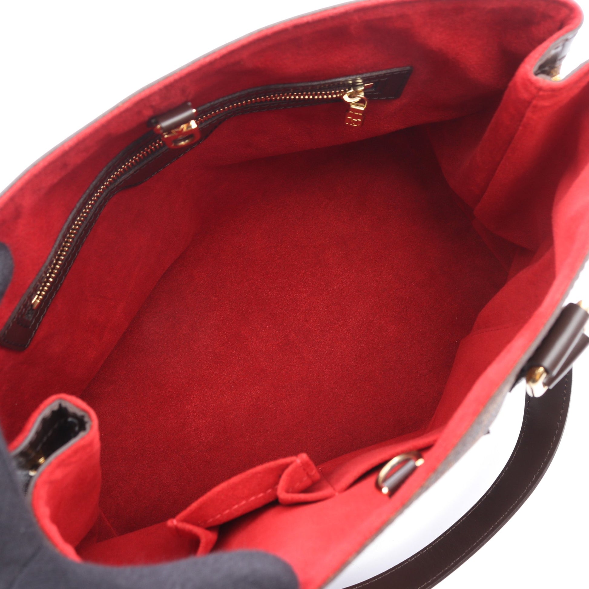 ハムステッドPM ダミエエベヌ ハンドバッグ トートバッグ PVC レザー ブラウン ルイヴィトン バッグ LOUIS VUITTON