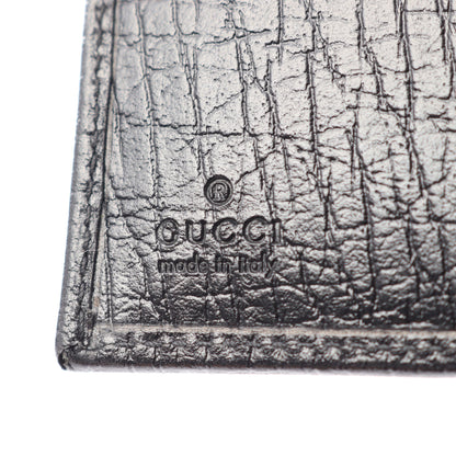 バンブー 二つ折り財布 レザー ブラック グッチ 財布・小物 GUCCI
