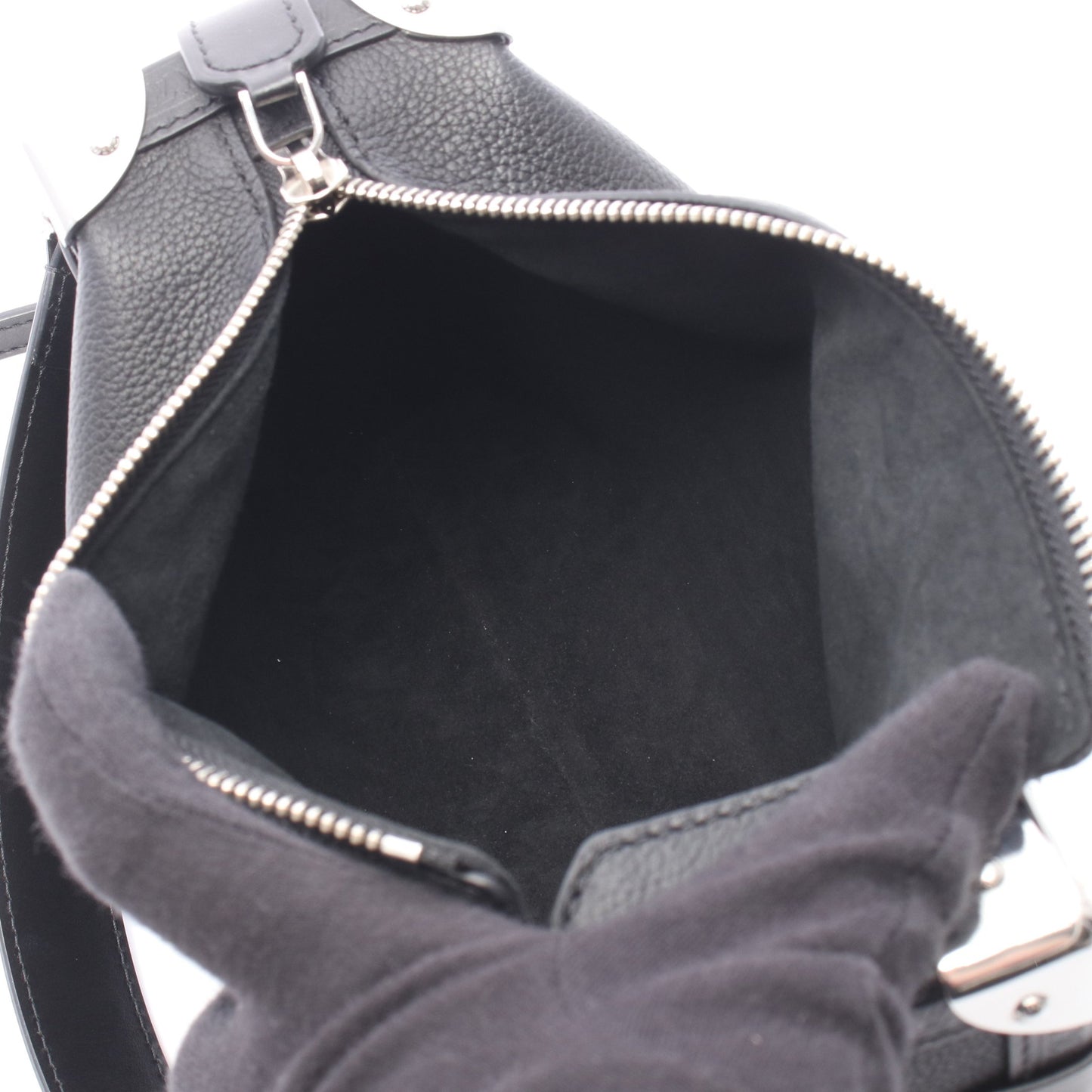 サイドトランクMM ノワール 2WAY ハンドバッグ レザー ブラック ルイヴィトン バッグ LOUIS VUITTON