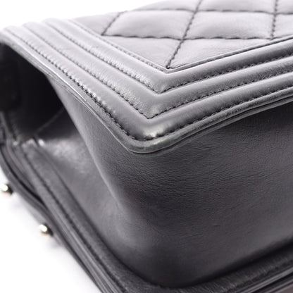ボーイシャネル チェーンショルダーバッグ ラムスキン ブラック シルバー金具 シャネル バッグ CHANEL