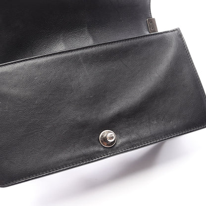 ボーイシャネル チェーンショルダーバッグ ラムスキン ブラック シルバー金具 シャネル バッグ CHANEL