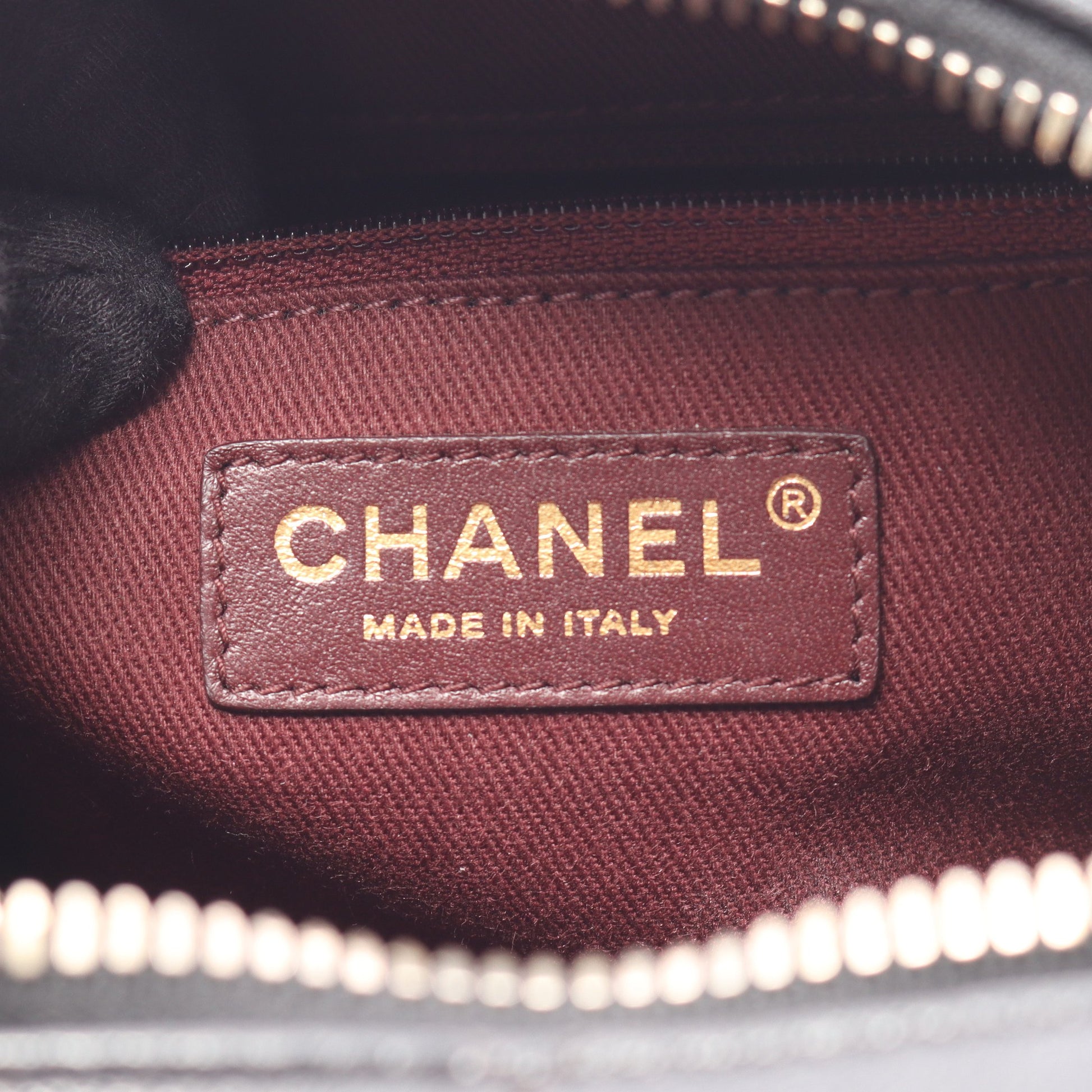 マトラッセ バニティバッグ 2WAY チェーンショルダーバッグ レザー ブラック ゴールド金具 シャネル バッグ CHANEL