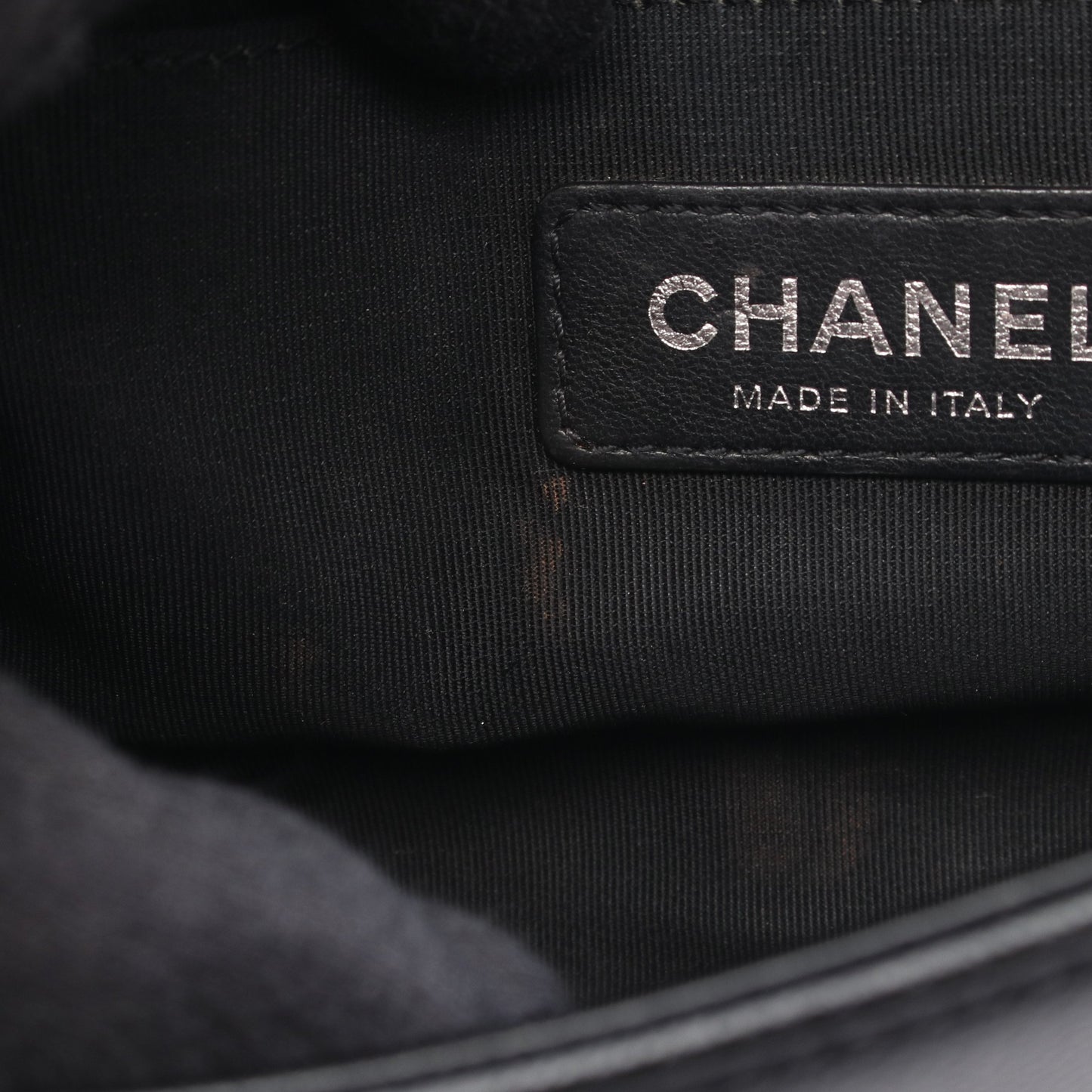 ボーイシャネル スモール チェーンショルダーバッグ キャビアスキン ブラック シルバー金具 シャネル バッグ CHANEL