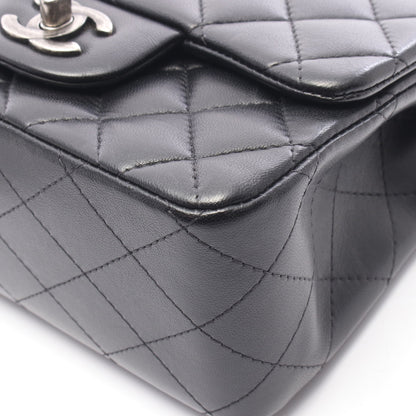 ミニマトラッセ チェーンショルダーバッグ ラムスキン ブラック シルバー金具 シャネル バッグ CHANEL