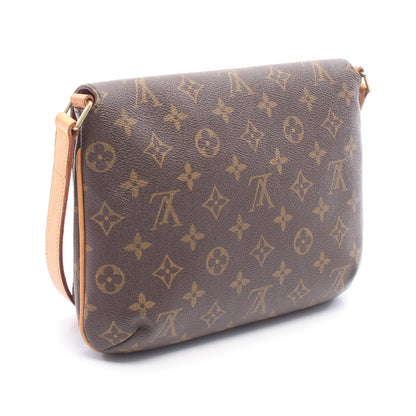 ミュゼットタンゴ ショートストラップ モノグラム ショルダーバッグ PVC レザー ブラウン ルイヴィトン バッグ LOUIS VUITTON