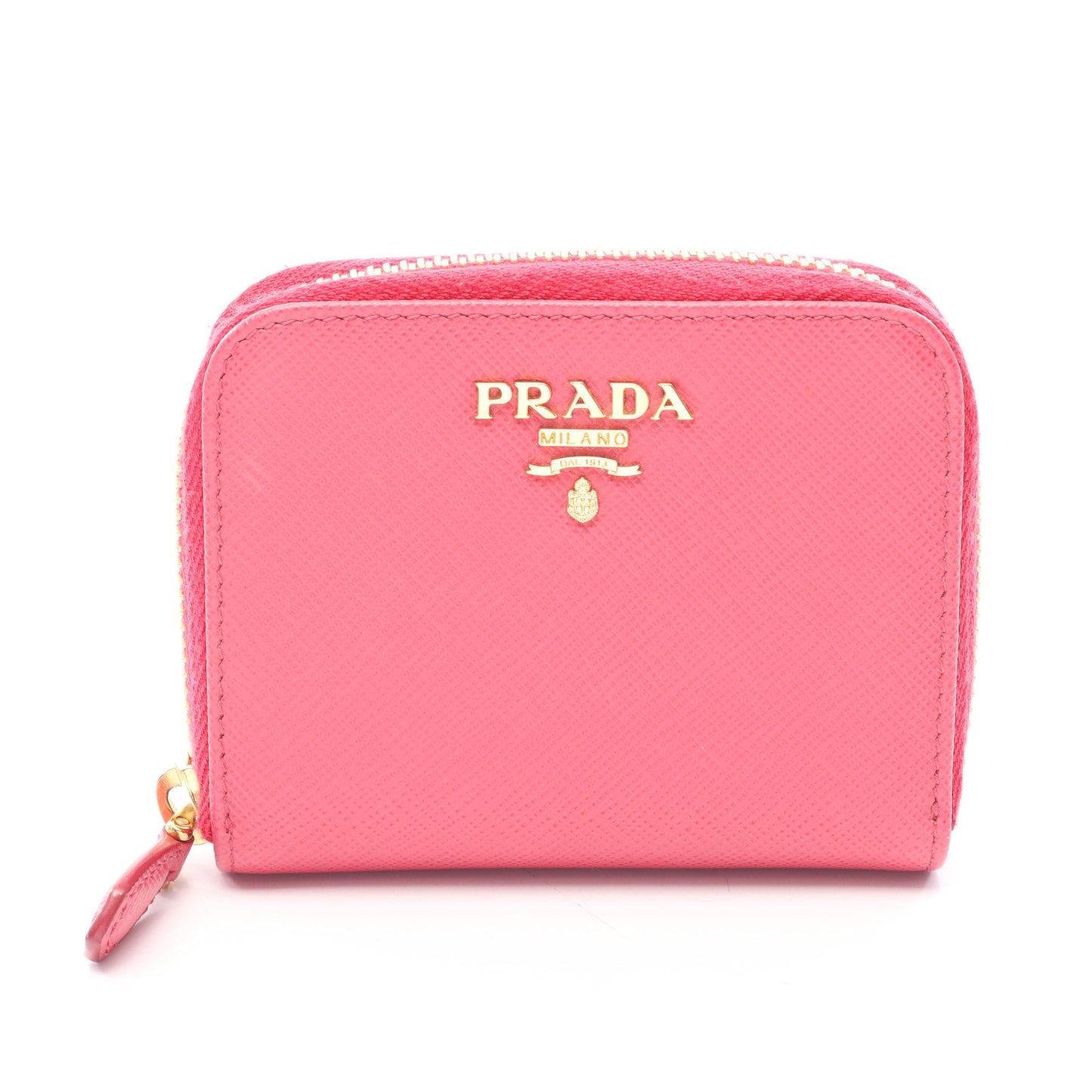 SAFFIANO METAL ラウンドファスナー コインケース サフィアーノレザー ピンク プラダ 財布・小物 PRADA