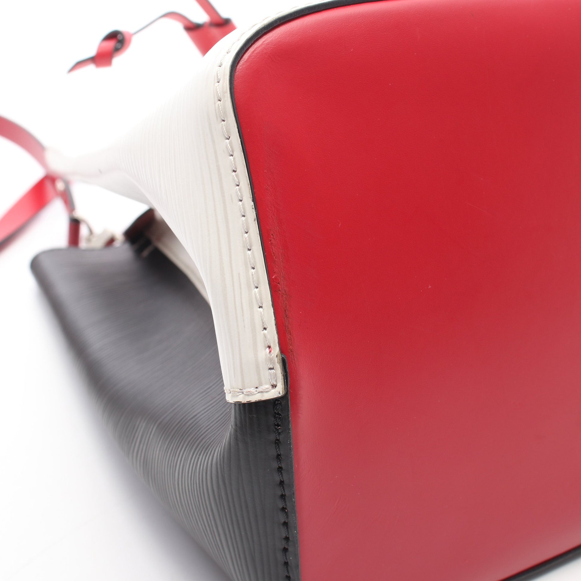 ネオノエ トリコロール エピ ブロン ノワール 2WAY ハンドバッグ レザー ホワイト ブラック レッド ルイヴィトン バッグ LOUIS VUITTON
