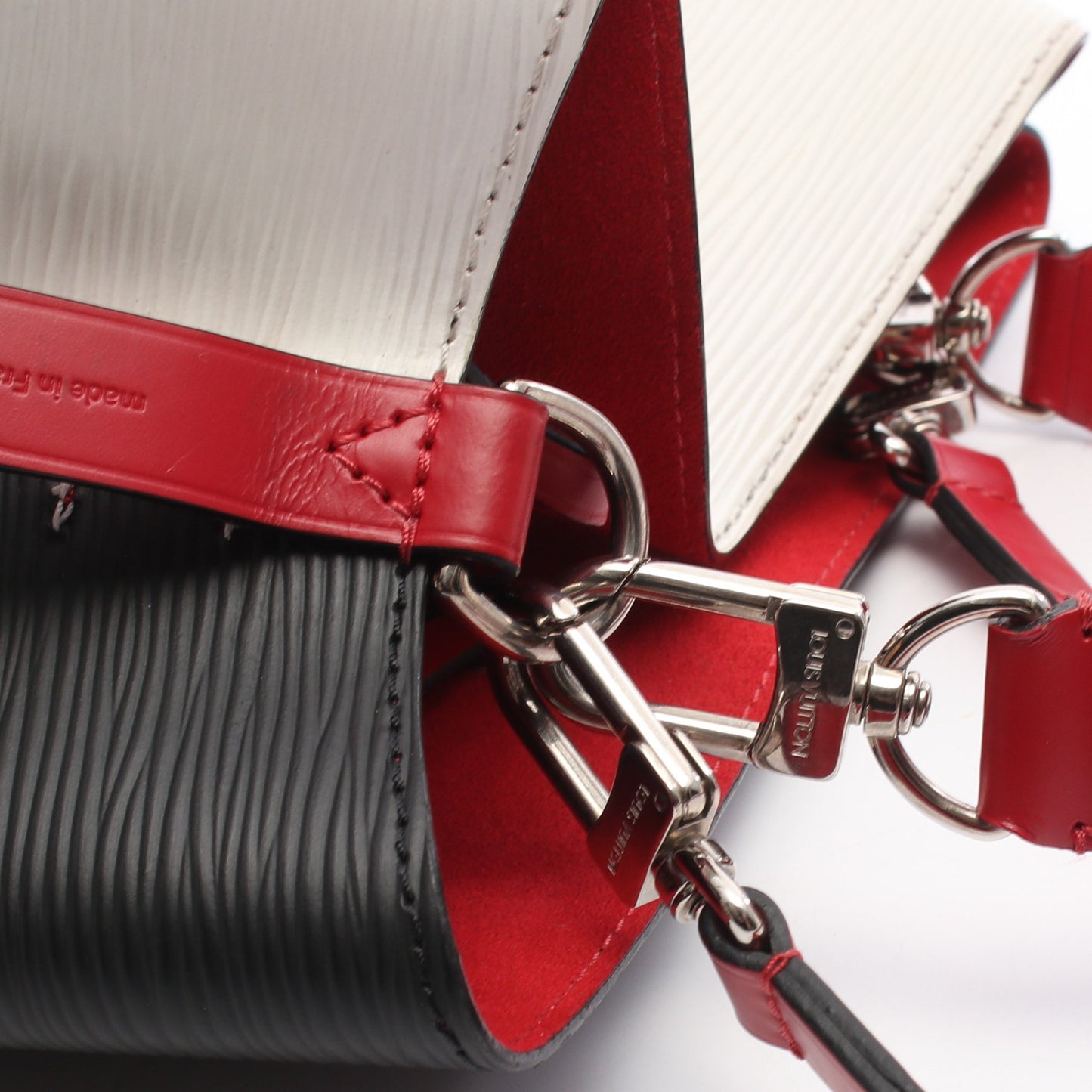 ネオノエ トリコロール エピ ブロン ノワール 2WAY ハンドバッグ レザー ホワイト ブラック レッド ルイヴィトン バッグ LOUIS VUITTON