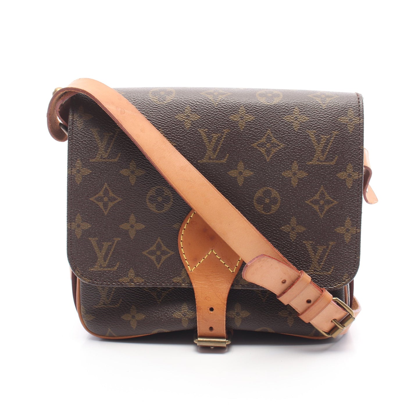 カルトシエールMM モノグラム ショルダーバッグ PVC レザー ブラウン ルイヴィトン バッグ LOUIS VUITTON