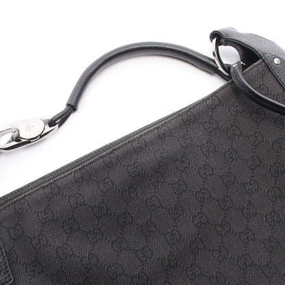 GG柄 ショルダーバッグ デニム レザー ブラック グッチ バッグ GUCCI