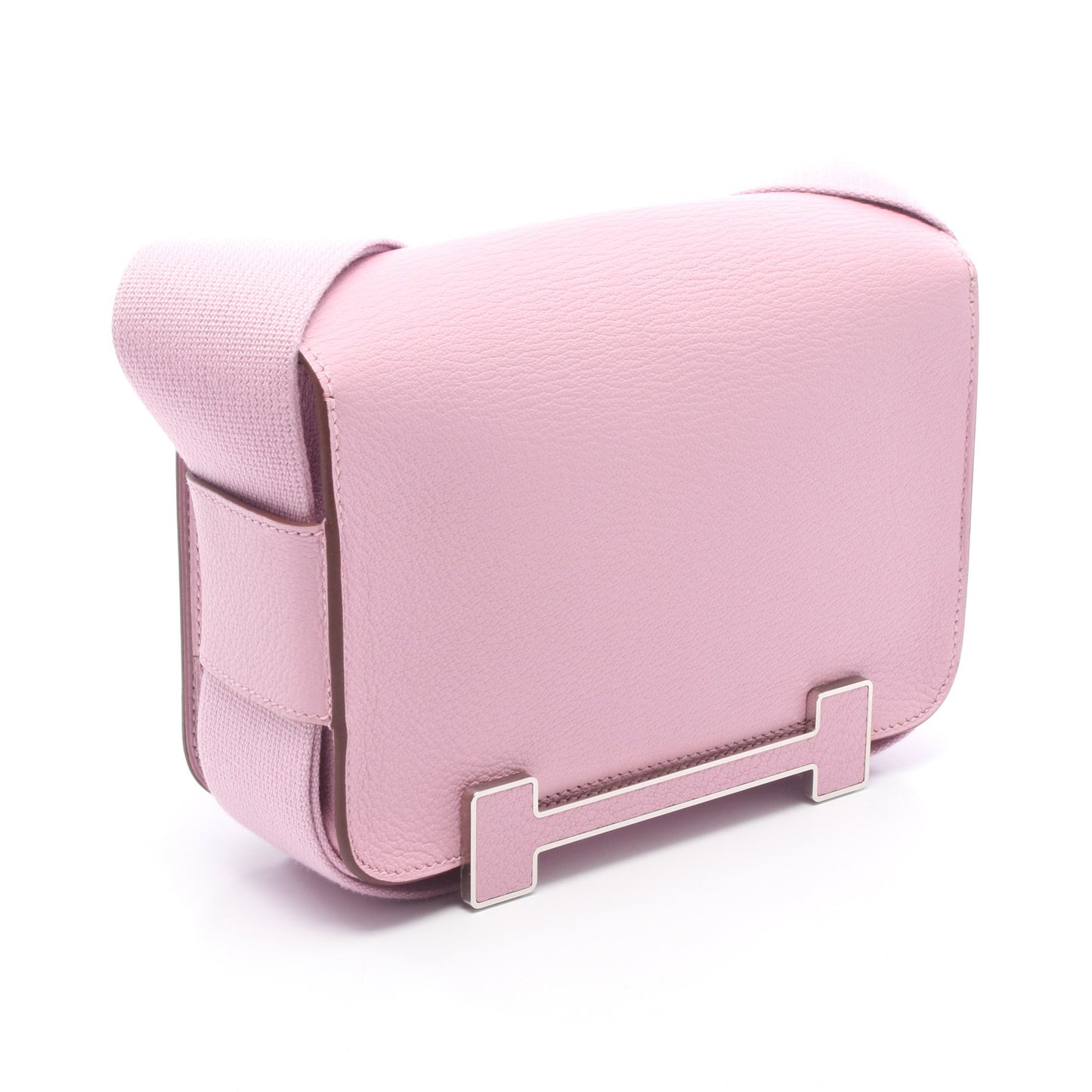 ゲタ モーヴシルベストル ショルダーバッグ シェーブル ピンク シルバー金具 U刻印 エルメス バッグ HERMES