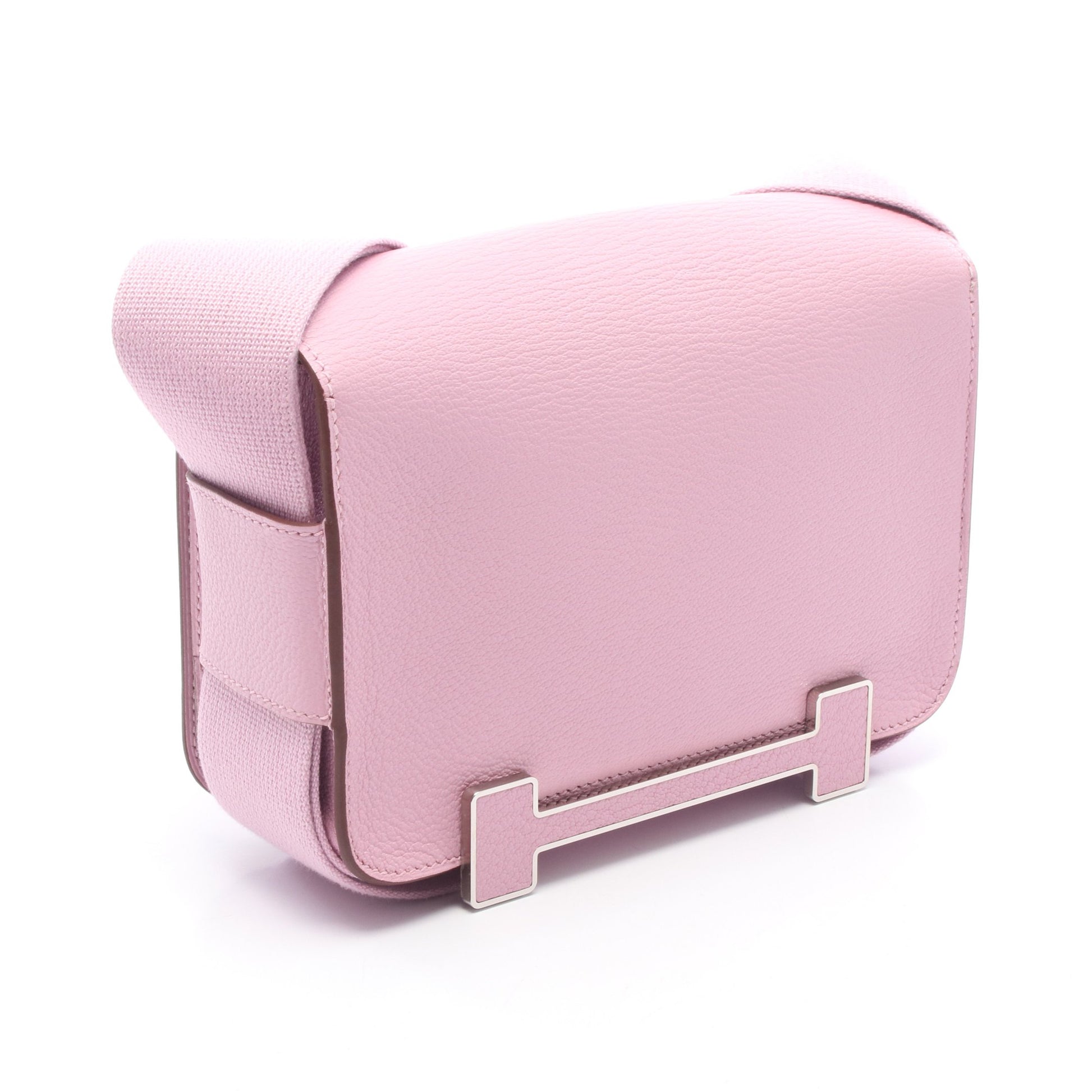 ゲタ モーヴシルベストル ショルダーバッグ シェーブル ピンク シルバー金具 U刻印 エルメス バッグ HERMES