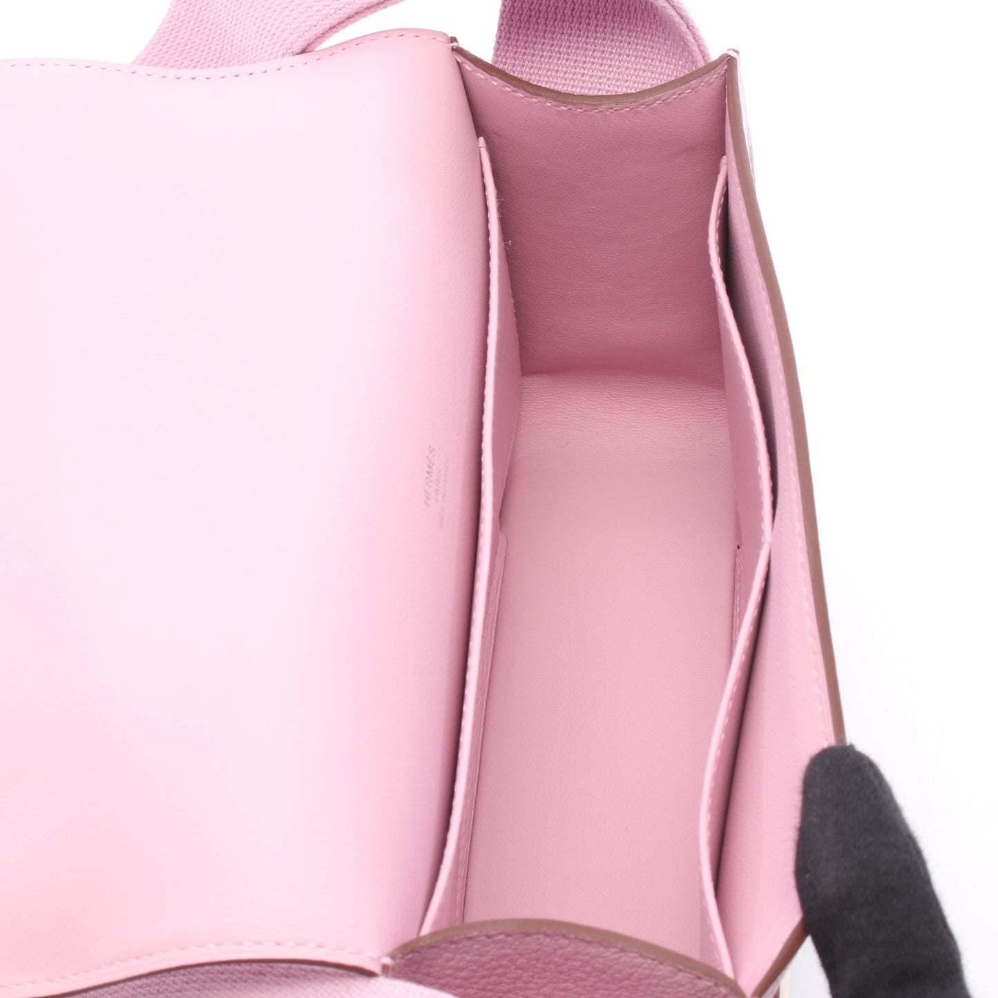 ゲタ モーヴシルベストル ショルダーバッグ シェーブル ピンク シルバー金具 U刻印 エルメス バッグ HERMES