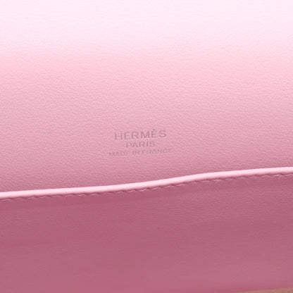 ゲタ モーヴシルベストル ショルダーバッグ シェーブル ピンク シルバー金具 U刻印 エルメス バッグ HERMES
