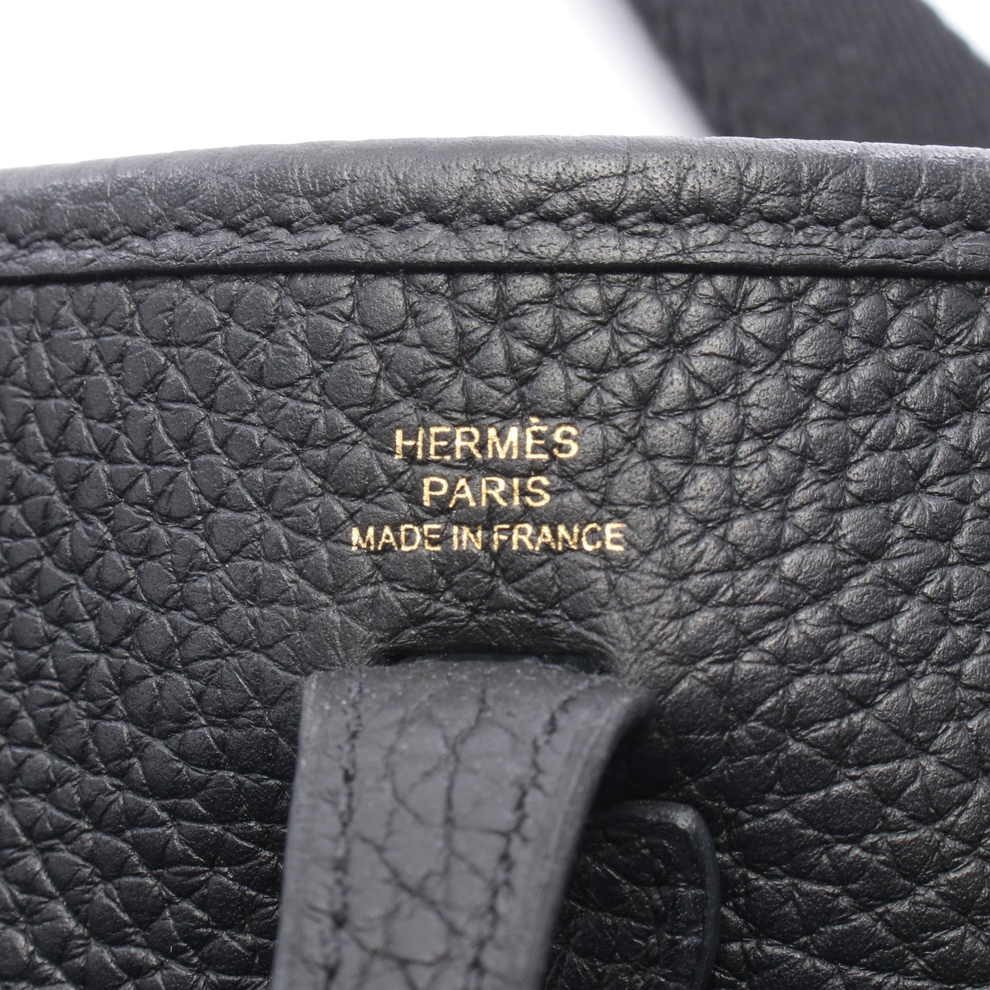 エヴリンTPM ショルダーバッグ トリヨンクレマンス ブラック ゴールド金具 Y刻印 エルメス バッグ HERMES