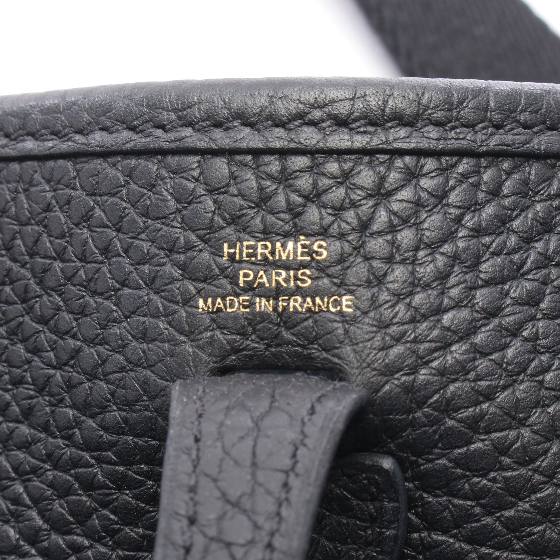 エヴリンTPM ショルダーバッグ トリヨンクレマンス ブラック ゴールド金具 Y刻印 エルメス バッグ HERMES