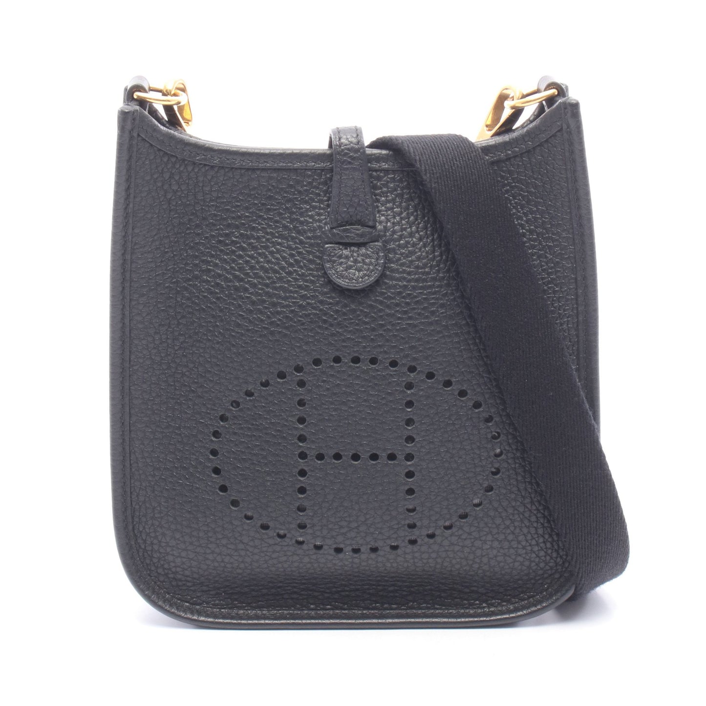 エヴリンTPM ショルダーバッグ トリヨンクレマンス ブラック ゴールド金具 Y刻印 エルメス バッグ HERMES